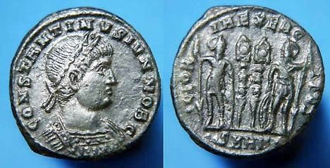 Heraclea RIC VII 122, Γ Constantine II AE follis