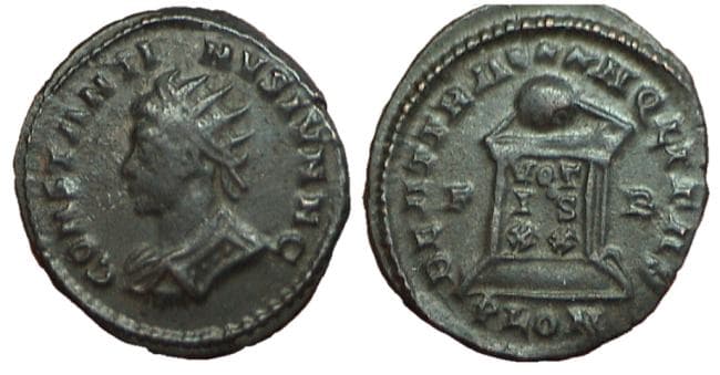 London RIC VII 253var Constantine II, 322-323 AD