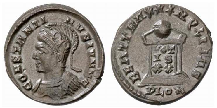 London RIC VII 287 Constantine II, as Caesar, AE3