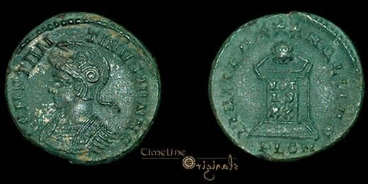 London RIC VII 287v Constantine II AE4