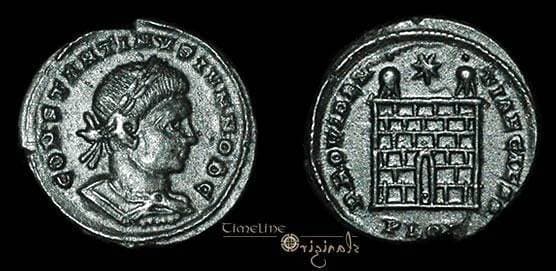 London RIC VII 296 var2 Constantine II