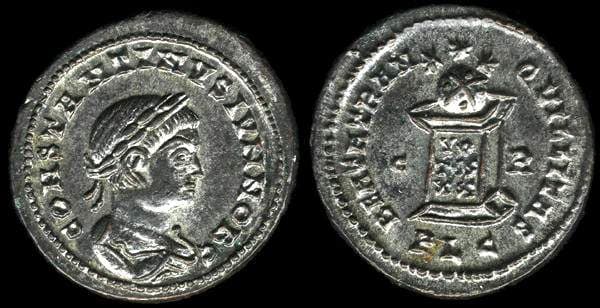 Lyons RIC VII 181v (1) Constantine II as Caesar AE3
