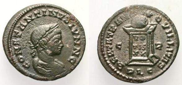 Lyons RIC VII 188 var Constantine II AE Follis