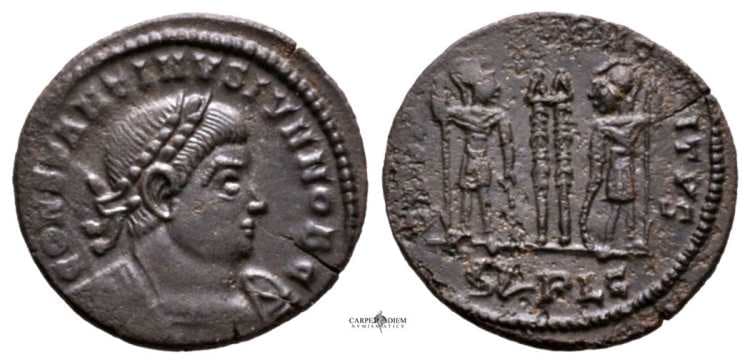Lyons Woodeaton hoard 1149 RIC VII 258 var Constantine II AE follis