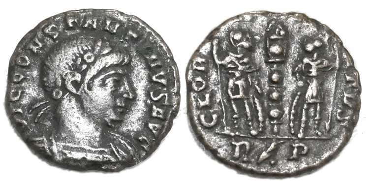Rome RIC VIII 2 Constantine II AE follis of Rome, AD 338-340