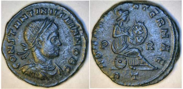 Rome RIC VII 156, T Constantine II, Rome, AE 3