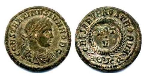 Rome RIC VII 231 Constantine II AE follis