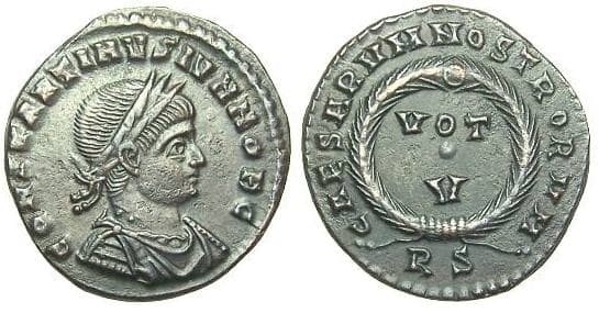 Rome RIC VII 236 Constantine II AE follis