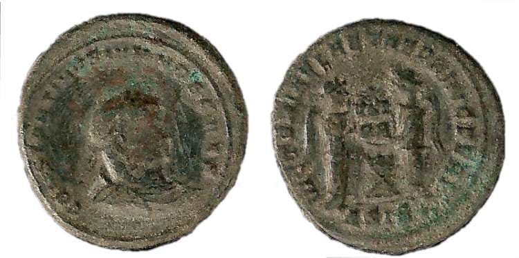 Siscia RIC VII 72 var Constantine II, AE follis, Siscia