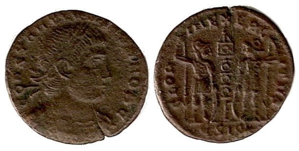 Siscia RIC VII 262 Constantine II, AE4, Siscia