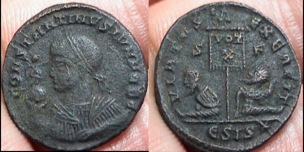 Siscia RIC VII 118, E Constantine II AE Follis