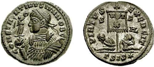 Siscia RIC VII 126, Γ Constantine II, as Caesar, AE20 Follis