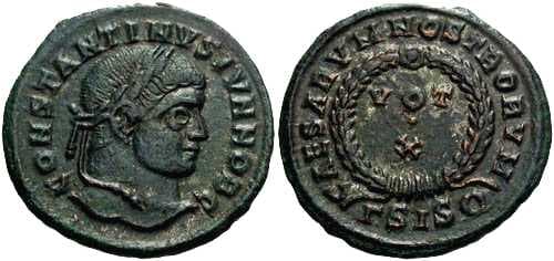 Siscia RIC VII 179 Constantine II AE follis