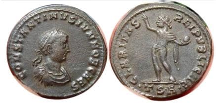 Thessalonica RIC VII 23, A Constantine II, AE follis, Thessalonica