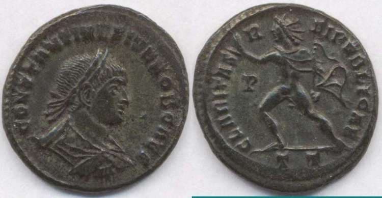 Ticinum RIC VII 80,T Constantine II AE follis