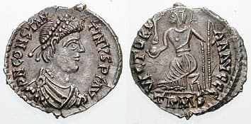 RIC X 1533 Constantine III AR Siliqua