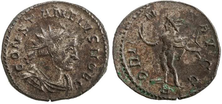 RIC 631 Constantius I, AE antoninianus of Lyons