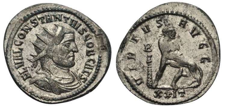 RIC 669 Constantius I as Caesar, AE Antoninianus