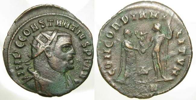 Alexandria RIC 59a Constantius I AE20 Post Reform Radiate