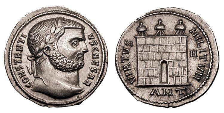 Antioch RIC VI 36 Constantius I, as Caesar, AR Argenteus