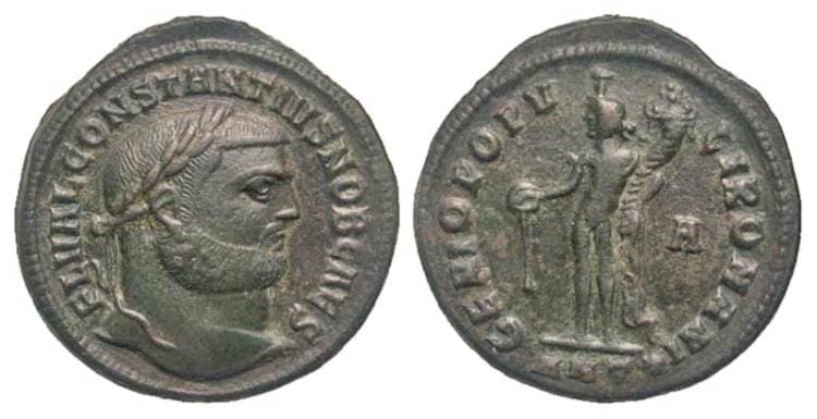 Antioch RIC VI 57a, A Constantius I, AE Follis, Antioch, AD 302-303