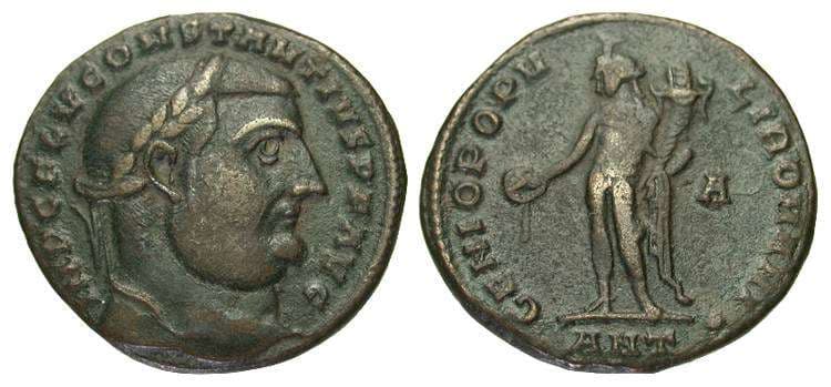 Antioch RIC VI 70a, A Constantius I, AE follis