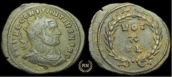 Carthage RIC VI 35a Constantius I as Caesar, AD 293-305, AE fraction