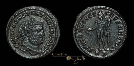 Cyzicus RIC 11a Constantius I Follis