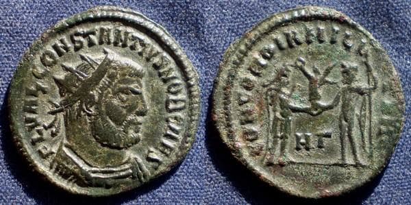 Heraclea RIC 15 Constantius I, Heraclea, AE Radiate Fraction