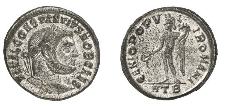 Heraclea RIC VI 20a, B Constantius I, Chlorus, as Caesar, AE Follis