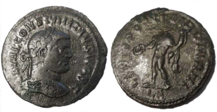 Lyons RIC VI 4a Constantius I, AE follis, Lyons