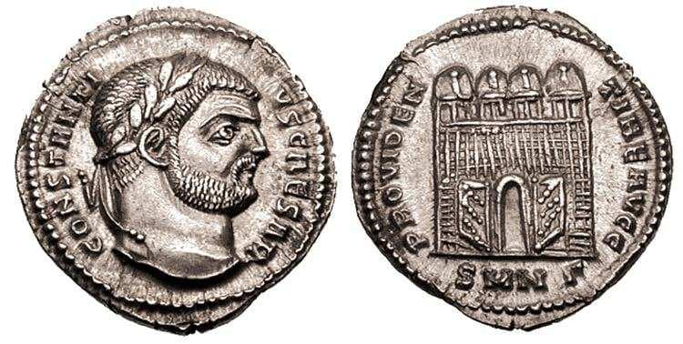 Nicomedia RIC VI 21 Constantius I, as Caesar, AR Argenteus