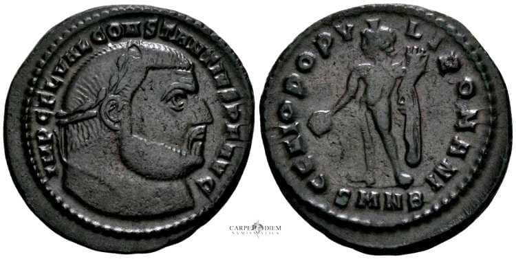 Nicomedia RIC VI 39a Constantius I, AE Follis of Nicomedia