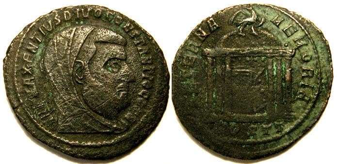 Ostia RIC VI 28 Divus Constantius I AE Follis