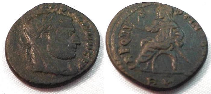 Rome RIC VII 105 Constantius I, posthumous issue, AE3, Rome, 317-318 AD