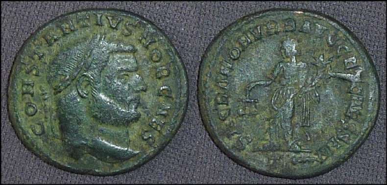 Rome RIC VI 102a Constantius I, AE follis
