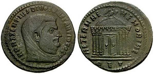 Rome RIC VI 252 Divus Constantius I Chlorus, struck by Maxentius, Rome