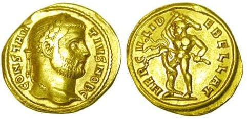 Siscia RIC VI 3 Constantius I Chlorus, as Caesar, AV Aureus