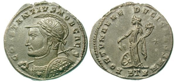Trier RIC VI 415 ADD Constantius I, as Caesar, AE Follis