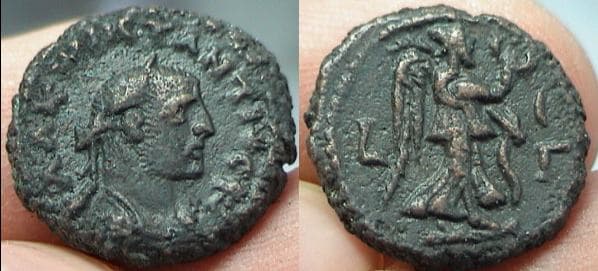 Alexandria Milne 5184 Constantius Chlorus Potin Tetradrachm of Alexandria
