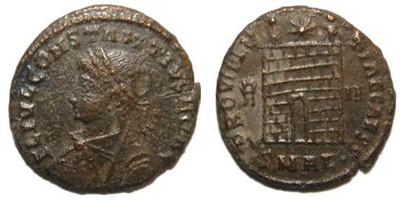 Alexandria RIC VII 56 Constantius II, AE follis, Alexandria