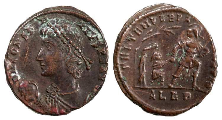 Alexandria RIC VIII 58 Constantius II, AE follis of Alexandria