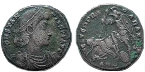 Amiens RIC VIII 46 Constantius II AE follis