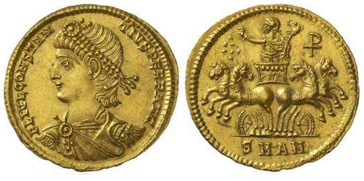 Antioch RIC VIII 78 Constantius II AV 2 Solidi of Antioch