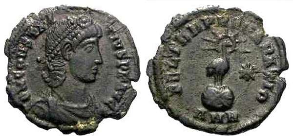 Antioch RIC VIII 129, H Constantius II, AE follis, Antioch, 348-50 AD