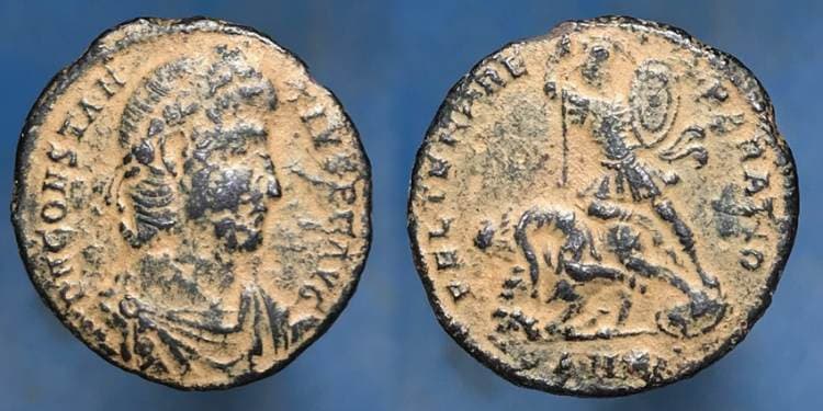 Antioch RIC VIII 143 var (2) Constantius II, AE23 of Antioch