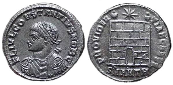 Antioch RIC VII 66 Constantius II, as Caesar, AE follis