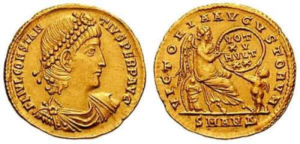 Antioch RIC VIII 25,Δ Constantius II AV Solidus