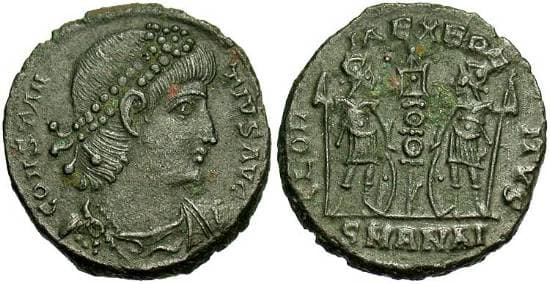 Antioch RIC VIII 52, AI Constantius II, AE4, Antioch