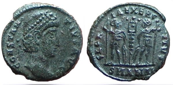 Antioch RIC VIII 54, AI Constantius II AE follis